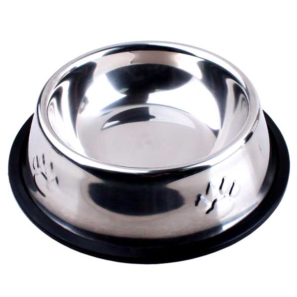 Feeding bowl SS - Silver 22cm (MRW)-M