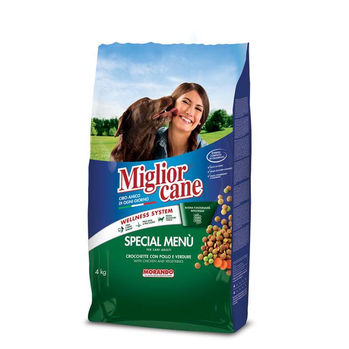 Miglior Cane Special Menu  Kibbles With Chicken & Vegetables 4Kg