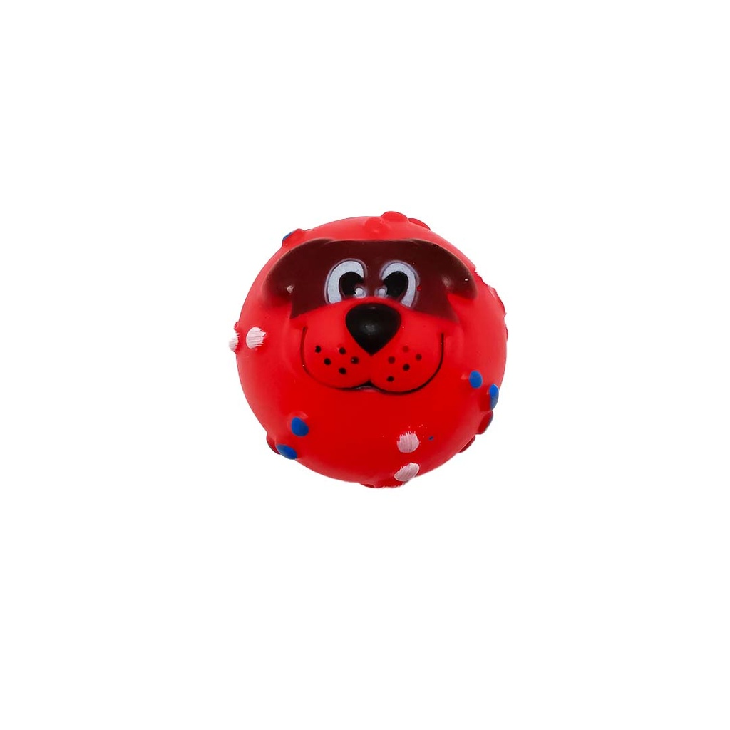 Toy Ball Squeaky With Dog Face