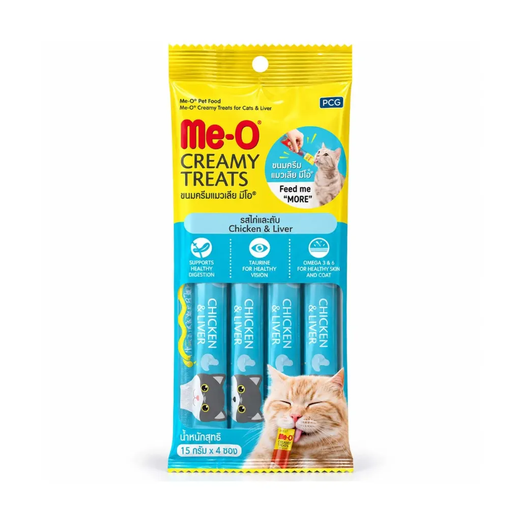 Me-O Creamy Treat Chi & Liver 15gX4